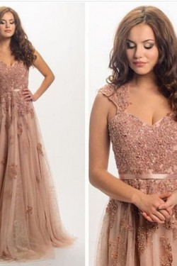 Elegant Lace Long Prom Formal Evening Party Dresses 3020785