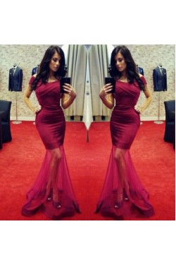 Sexy Mermaid Off-the-Shoulder Long Prom Formal Evening Party Dresses 3020786