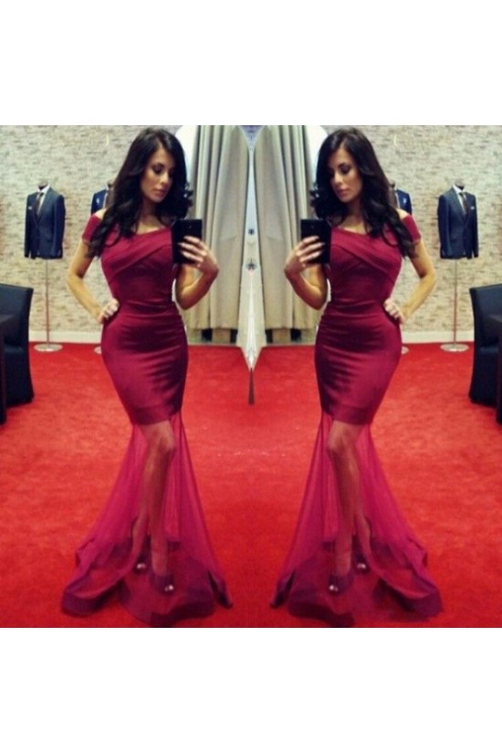Sexy Mermaid Off-the-Shoulder Long Prom Formal Evening Party Dresses 3020786