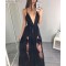 Sexy Deep V-Neck Long Lace Prom Formal Evening Party Dresses 3020787