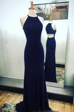 Mermaid Long Blue Prom Formal Evening Party Dresses 3020799