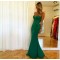 Mermaid Long Green Lace Prom Formal Evening Party Dresses 3020805
