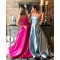 Beaded Strapless Satin Long Prom Formal Evening Party Dresses 3020831