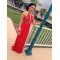 Long Red Halter Lace Prom Formal Evening Party Dresses 3020833