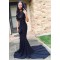 Sexy Mermaid Long Navy Blue Prom Formal Evening Party Dresses 3020836