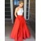 Two Pieces Red White Lace Prom Formal Evening Party Dresses 3020841