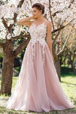 Elegant Lace Long Prom Formal Evening Party Dresses 3020854