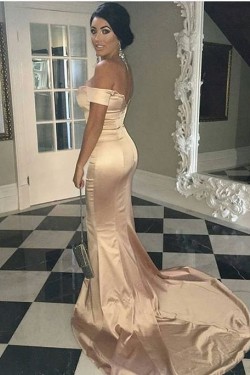 Mermaid Off-the-Shoulder Long Prom Formal Evening Party Dresses 3020861