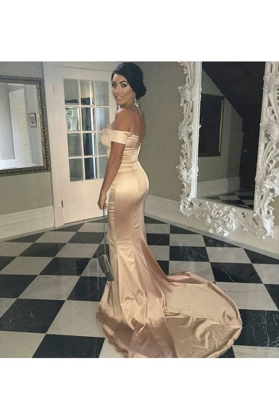 Mermaid Off-the-Shoulder Long Prom Formal Evening Party Dresses 3020861