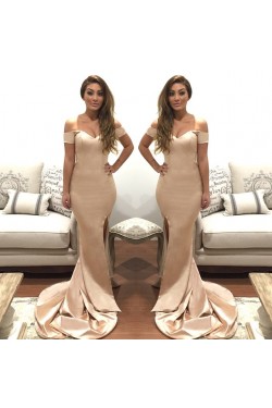 Mermaid Off-the-Shoulder Long Prom Formal Evening Party Dresses 3020861