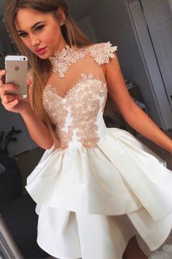Short Lace Homecoming Cocktail Graduation Prom Dresses 3020870
