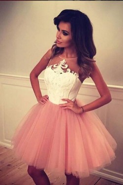 Short Lace Tulle Prom Homecoming Cocktail Graduation Dresses 3020873