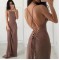 Long Spaghetti Straps Chiffon Prom Formal Evening Party Dresses 3020881