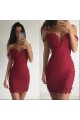Short/Mini Burgundy Prom Homecoming Cocktail Graduation Party Dresses 3020898