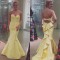 Mermaid Sweetheart Long Yellow Prom Formal Evening Party Dresses 3020916