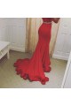 Mermaid Off-the-Shoulder Beaded Long Red Prom Formal Evening Party Dresses 3020928