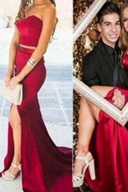 Two Pieces Mermaid Long Prom Formal Evening Party Dresses 3020929