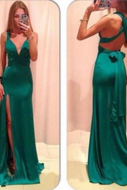 Long Green Prom Formal Evening Party Dresses 3020944