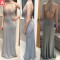 Sheath Beaded Lace Appliques Long Prom Formal Evening Party Dresses 3020946