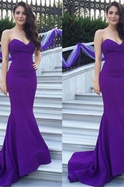 Mermaid Sweetheart Long Purple Prom Formal Evening Party Dresses 3020949