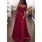 A-Line Long Red Sweetheart Prom Formal Evening Party Dresses 3020953