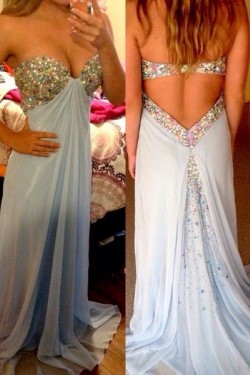 Empire Sweetheart Beaded Prom Formal Evening Party Maternity Dresses 3020967