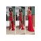 Beaded Two Pieces Long Red Chiffon Prom Formal Evening Party Dresses 3020969