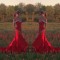 Mermaid Beaded Long Red Off-the-Shoulder Prom Formal Evening Party Dresses 3020982