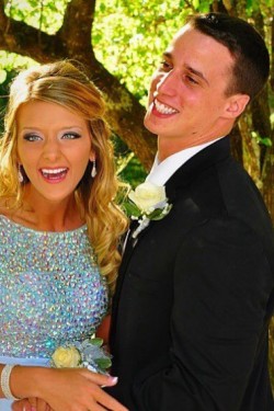 Beaded Long Blue Prom Formal Evening Party Dresses 3020984