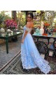 Affordable A-Line Off-the-Shoulder Long Prom Dresses Evening Gowns 601011
