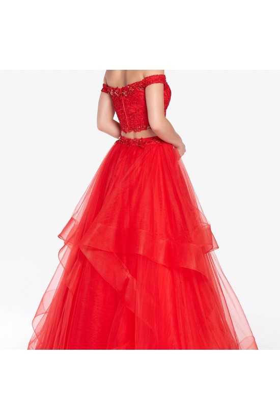 Inexpensive Two Pieces Prom Dresses Long Red Lace Prom Dresses Evening Gowns 601012 Inexpensive Two Pieces Prom Dresses Long Red Lace Prom Dresses Evening Gowns 601012