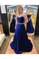 Amazing A-Line Beaded Long Prom Dresses Off-the-Shoulder Evening Gowns 601014 Amazing A-Line Beaded Long Prom Dresses Off-the-Shoulder Evening Gowns 601014