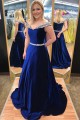 Amazing A-Line Beaded Long Prom Dresses Off-the-Shoulder Evening Gowns 601014 Amazing A-Line Beaded Long Prom Dresses Off-the-Shoulder Evening Gowns 601014