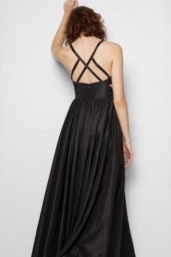 A-Line Spaghetti Straps Long Prom Dresses Formal Evening Dresses 601020