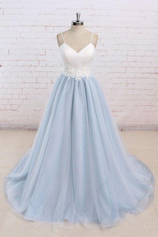 A-Line V-Neck Spaghetti Straps Long Prom Dresses Formal Evening Dresses 601022 A-Line V-Neck Spaghetti Straps Long Prom Dresses Formal Evening Dresses 601022
