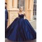 Ball Gown Sweetheart Long Blue Prom Dresses Formal Evening Dresses 601025