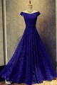 A-Line Lace Long Blue Prom Dresses Formal Evening Dresses 601026 A-Line Lace Long Blue Prom Dresses Formal Evening Dresses 601026