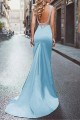 Long Blue Beaded Backless Mermaid Prom Dresses Formal Evening Dresses 601027 Long Blue Beaded Backless Mermaid Prom Dresses Formal Evening Dresses 601027
