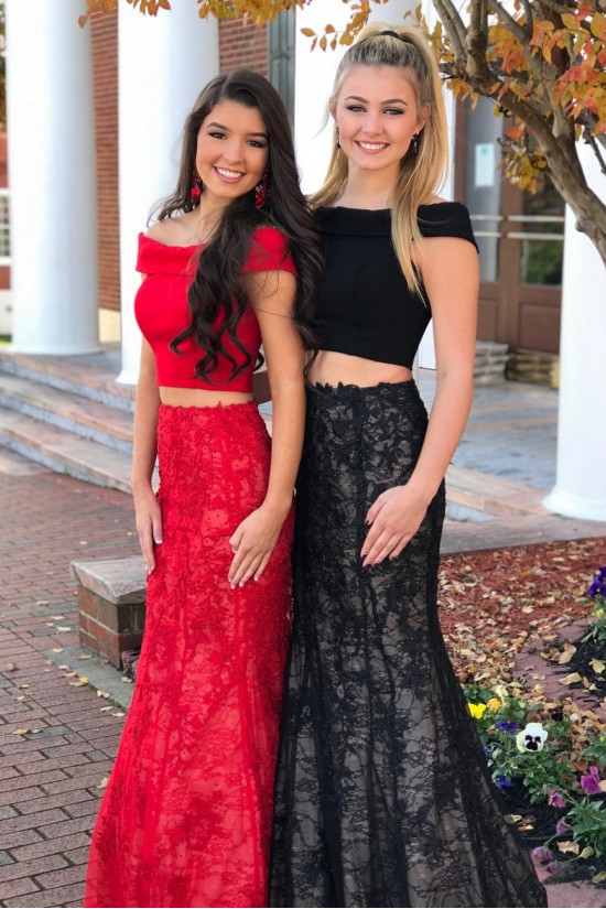 Mermaid Two Pieces Off-the-Shoulder Long Prom Dresses Formal Evening Dresses 601029 Mermaid Two Pieces Off-the-Shoulder Long Prom Dresses Formal Evening Dresses 601029