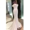 Mermaid Long White Prom Dresses Formal Evening Dresses 601036