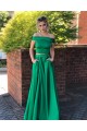 Two Pieces Long Green Beaded Prom Dresses Formal Evening Dresses 601037 Two Pieces Long Green Beaded Prom Dresses Formal Evening Dresses 601037