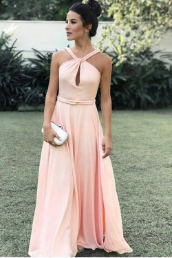 A-Line Long Prom Dresses Formal Evening Dresses 601038