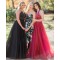 A-Line V-Neck Long Prom Dresses Formal Evening Dresses 601041