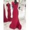 Mermaid V-Neck Long Prom Dresses Formal Evening Dresses 601043
