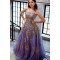 Ball Gown Tulle Gold Lace Appliques Long Prom Dresses Formal Evening Dresses 601044