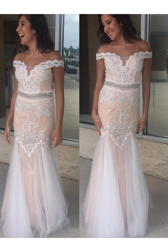 Mermaid Off-the-Shoulder Beaded Long Prom Dresses Formal Evening Dresses 601062 Mermaid Off-the-Shoulder Beaded Long Prom Dresses Formal Evening Dresses 601062