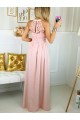 Long Pink Lace Chiffon Prom Dresses Formal Evening Dresses 601064 Long Pink Lace Chiffon Prom Dresses Formal Evening Dresses 601064