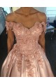 Ball Gown Off-the-Shoulder Lace Satin Long Prom Dresses Formal Evening Dresses 601088 Ball Gown Off-the-Shoulder Lace Satin Long Prom Dresses Formal Evening Dresses 601088