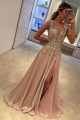 A-Line V-Neck Long Prom Dresses Formal Evening Dresses 601090 A-Line V-Neck Long Prom Dresses Formal Evening Dresses 601090