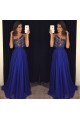 A-Line One-Shoulder Long Blue Beaded Lace Chiffon Prom Dresses Formal Evening Dresses 601092 A-Line One-Shoulder Long Blue Beaded Lace Chiffon Prom Dresses Formal Evening Dresses 601092